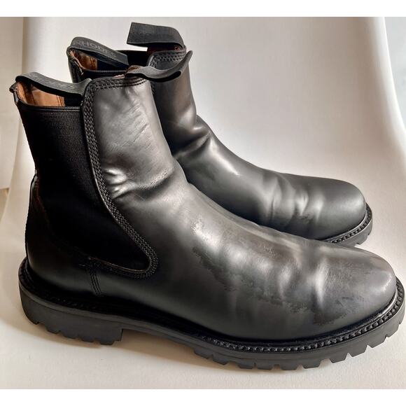 Rhodes Boone Lug Chelsea Boot Mens 10 Black Leather Vibram Sole Unworn Defect main image 10